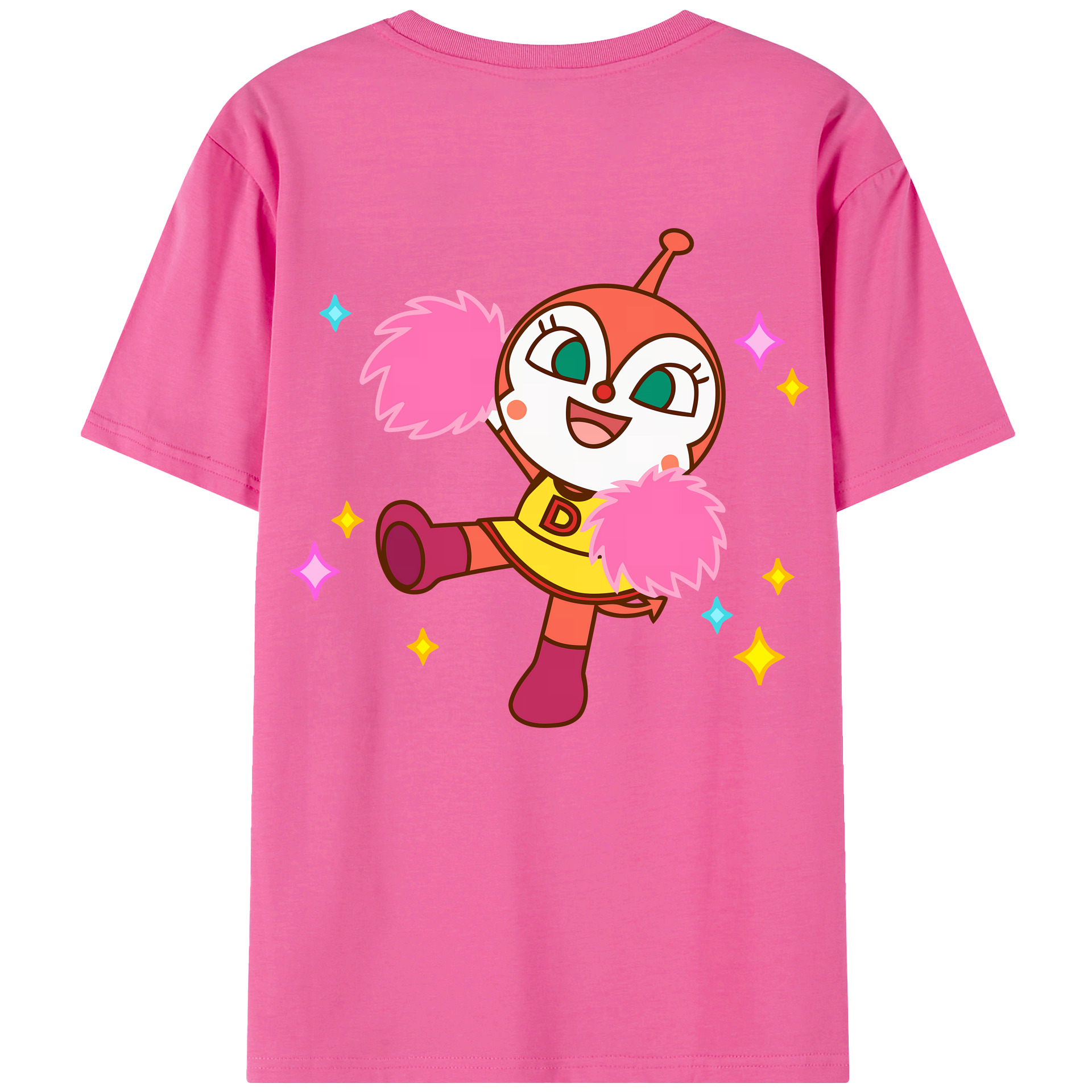 （画像用） アンパンマン Anpanman レディース半袖Tシャツ(バックプリント)